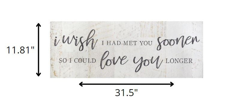 HomeRoots Bold Love You Longer Oversized Wall Art