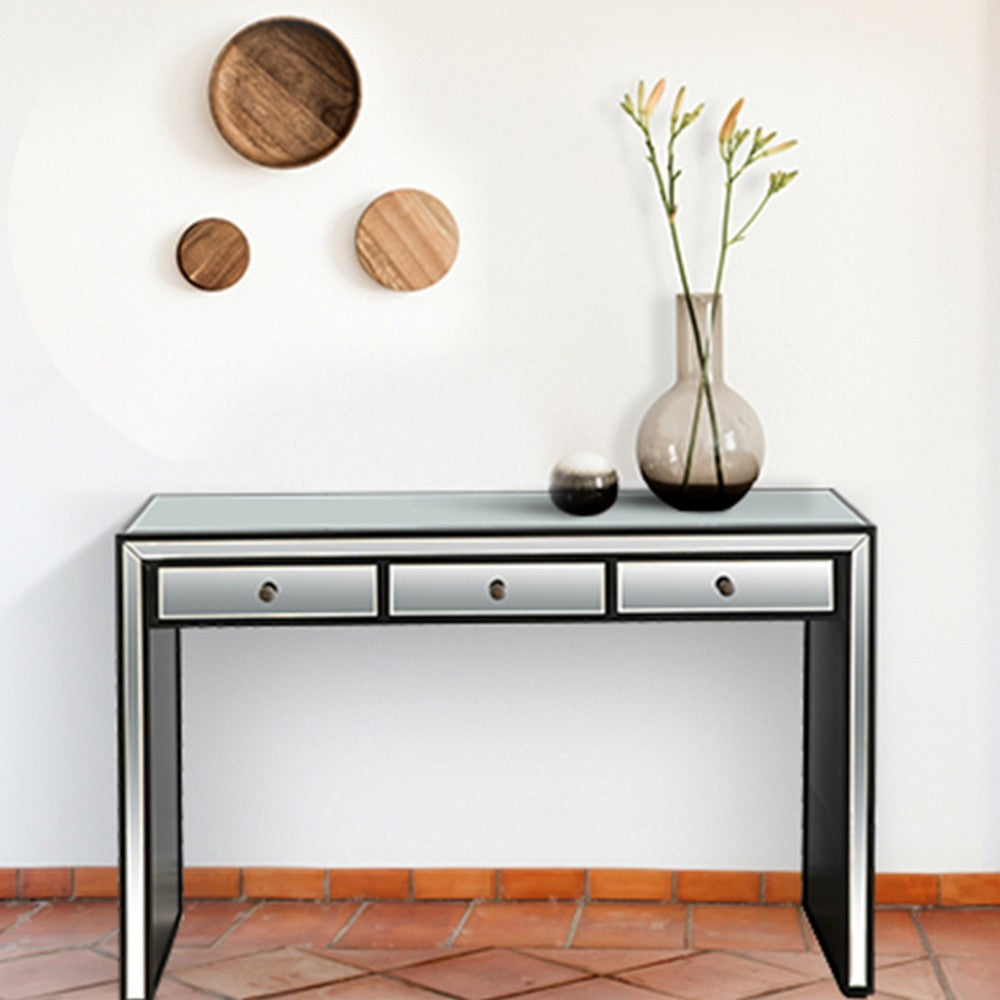 HomeRoots Bold and Black Console Table