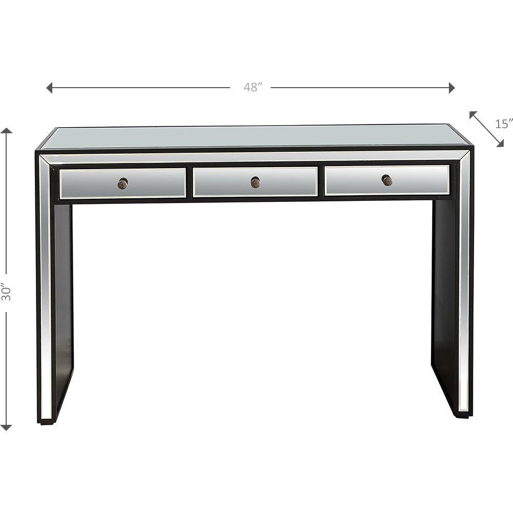 HomeRoots Bold and Black Console Table