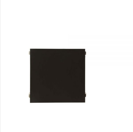 HomeRoots Bow Leg Square End Table in Black Finish