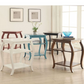 HomeRoots Bow Leg Square End Table in Black Finish