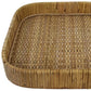 HomeRoots Braided Bamboo Square Tray in Natural Finish