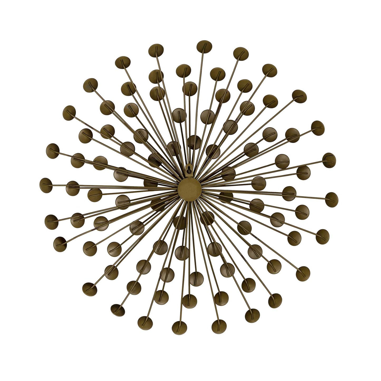 HomeRoots Bronze Acrylic Burst Metal Wall Decor