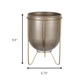 HomeRoots Bronze and Gold Metal Plant Pot