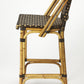 HomeRoots Brown And Beige Rattan Bar Stool