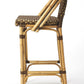 HomeRoots Brown And Beige Rattan Bar Stool