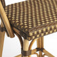 HomeRoots Brown And Beige Rattan Bar Stool