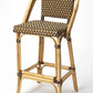 HomeRoots Brown And Beige Rattan Bar Stool