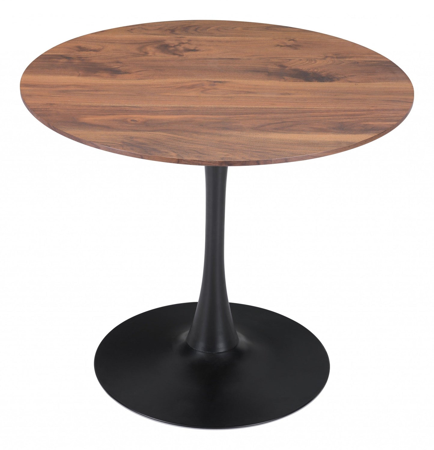 HomeRoots Brown And Black Round Dining Table