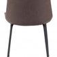 HomeRoots Brown And Black Top Shelf Modern Rugged Dining Chairs in Set of 2