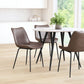 HomeRoots Brown And Black Top Shelf Modern Rugged Dining Chairs in Set of 2