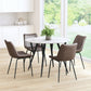 HomeRoots Brown And Black Top Shelf Modern Rugged Dining Chairs in Set of 2