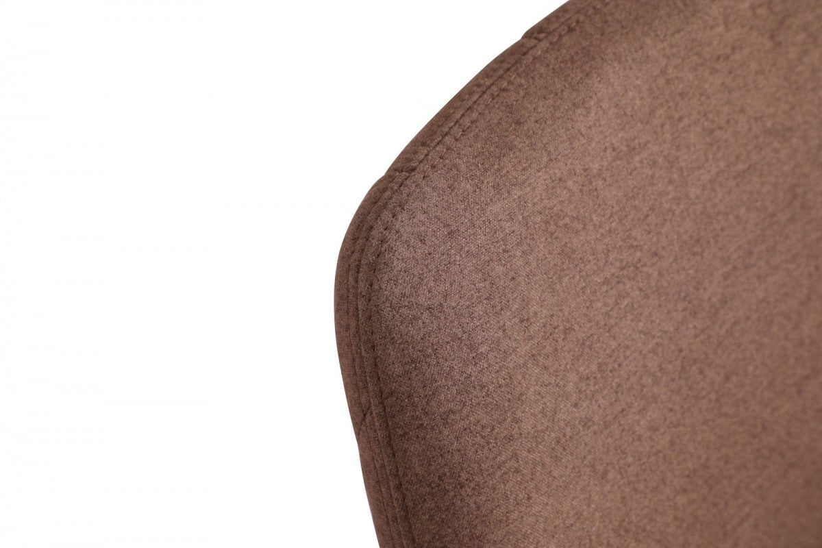 HomeRoots Brown Brass Dining Chair