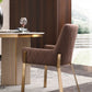 HomeRoots Brown Brass Dining Chair