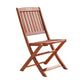 HomeRoots Brown Folding Chairs in Set of Two