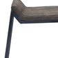HomeRoots Brown Leather And Dark Grey Counter Stool