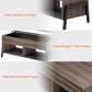 HomeRoots Brown Wooden Coffee Table with Lift Top
