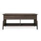 HomeRoots Brown Wooden Coffee Table with Lift Top