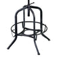HomeRoots Brown and Black Adjustable Industrial Style Bar Stool