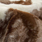 HomeRoots Brown and White Faux Hide Area Rug