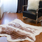 HomeRoots Brown and White Faux Hide Area Rug