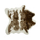 HomeRoots Brown and White Faux Hide Area Rug