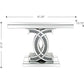 HomeRoots CC Console Table in Silver Finish
