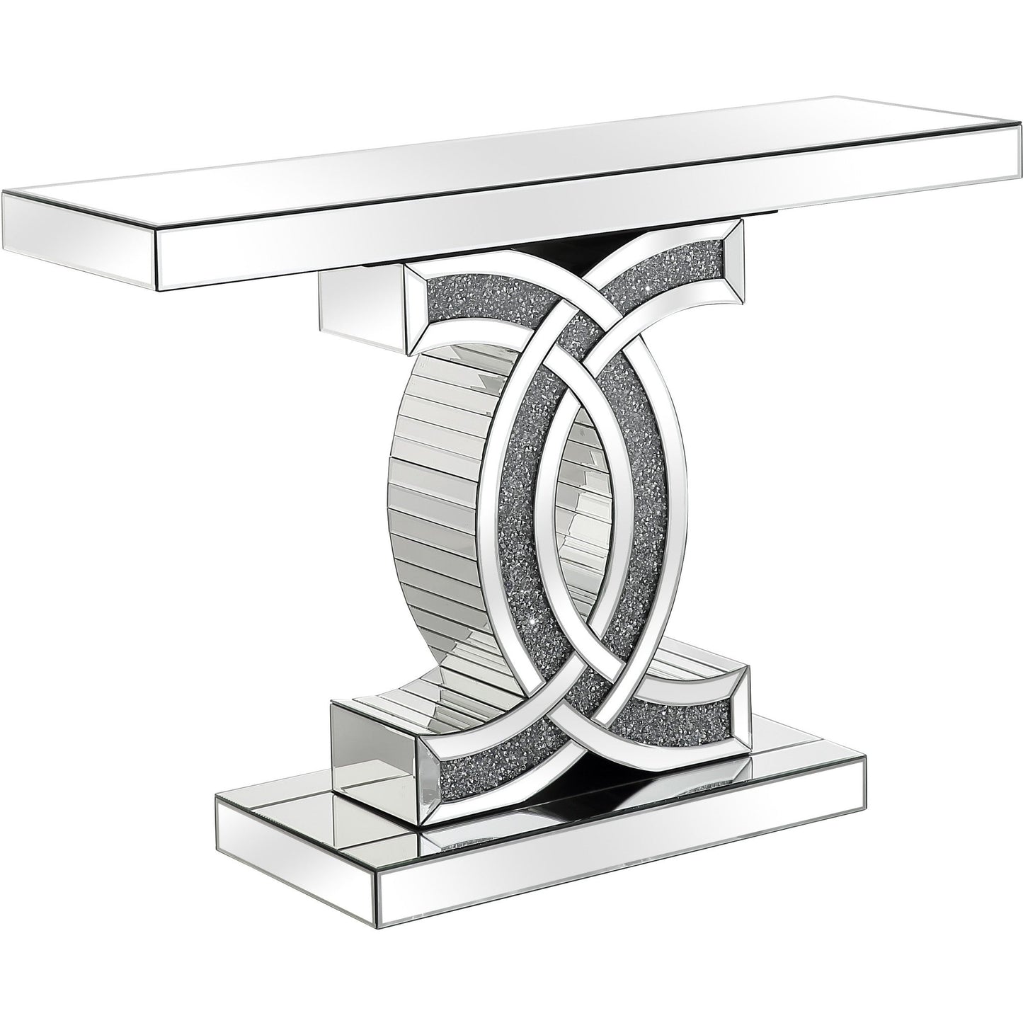 HomeRoots CC Console Table in Silver Finish
