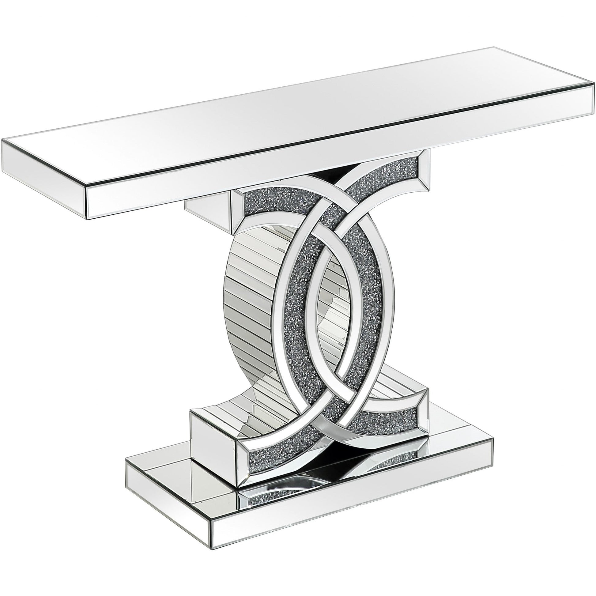 HomeRoots CC Console Table in Silver Finish