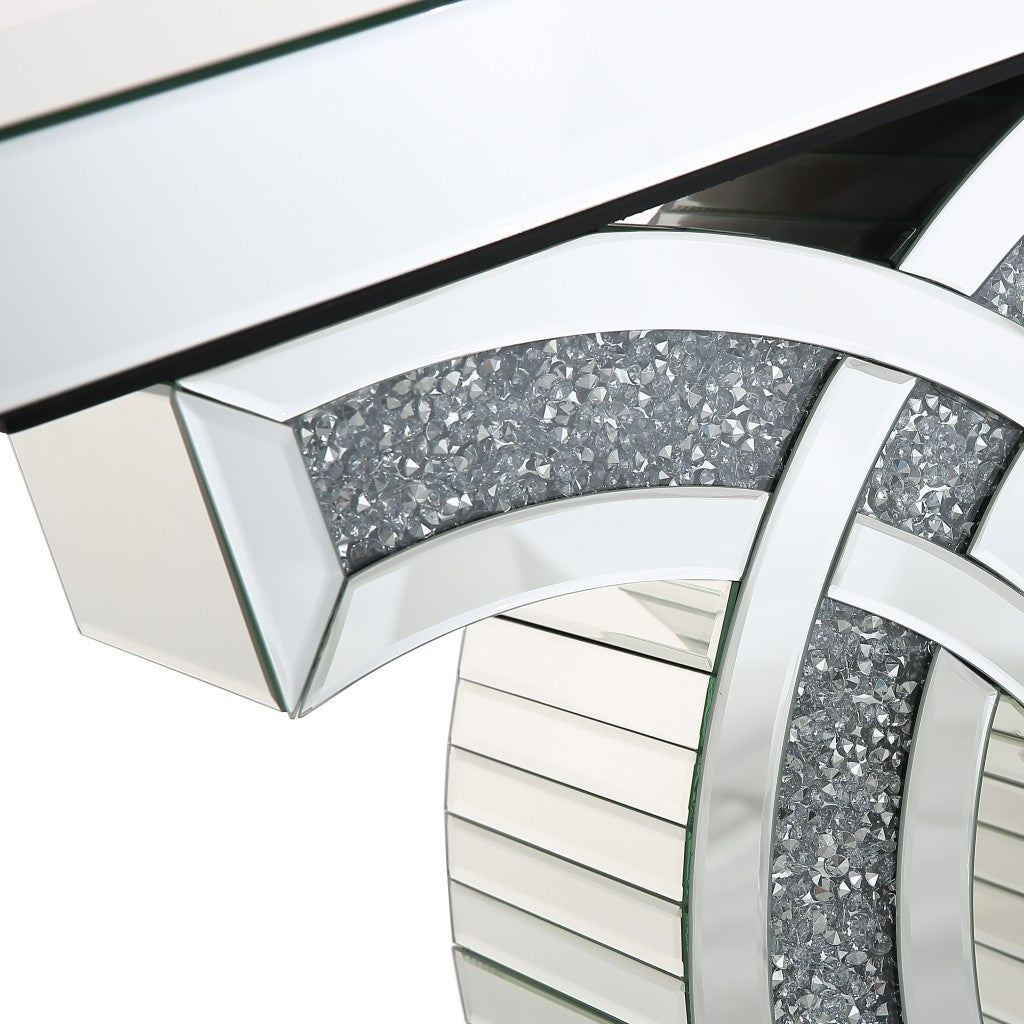 HomeRoots CC Console Table in Silver Finish