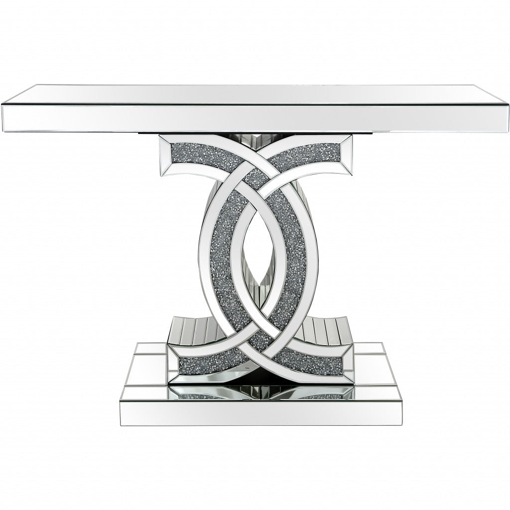 HomeRoots CC Console Table in Silver Finish