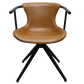 HomeRoots Camel Faux Leather Industrial Dining Chair