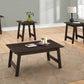 HomeRoots Cappuccino Contemporary Table in Set of 3
