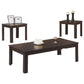HomeRoots Cappuccino Contemporary Table in Set of 3