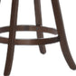 HomeRoots Cappuccino Slatted Counter Swivel Height Chair