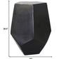 HomeRoots Cast Aluminum Hexagonal Drum Table