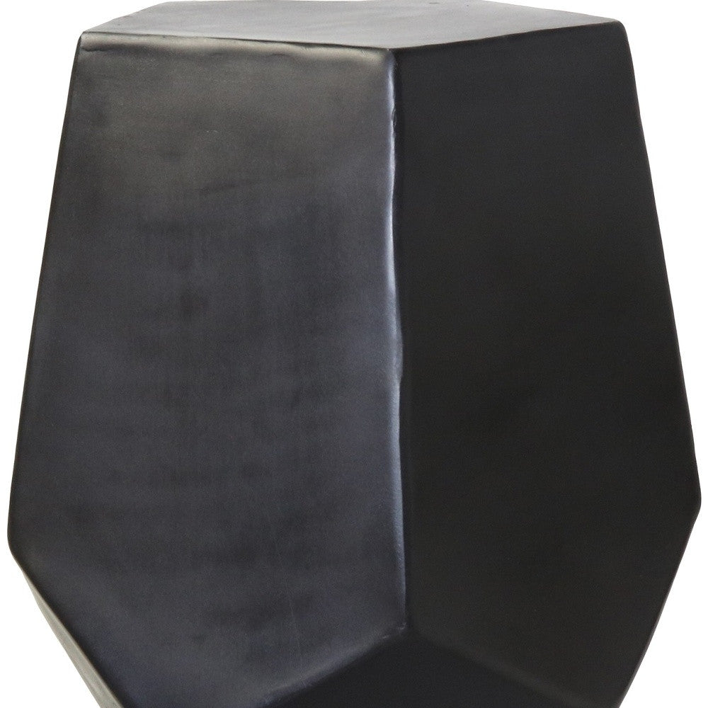 HomeRoots Cast Aluminum Hexagonal Drum Table
