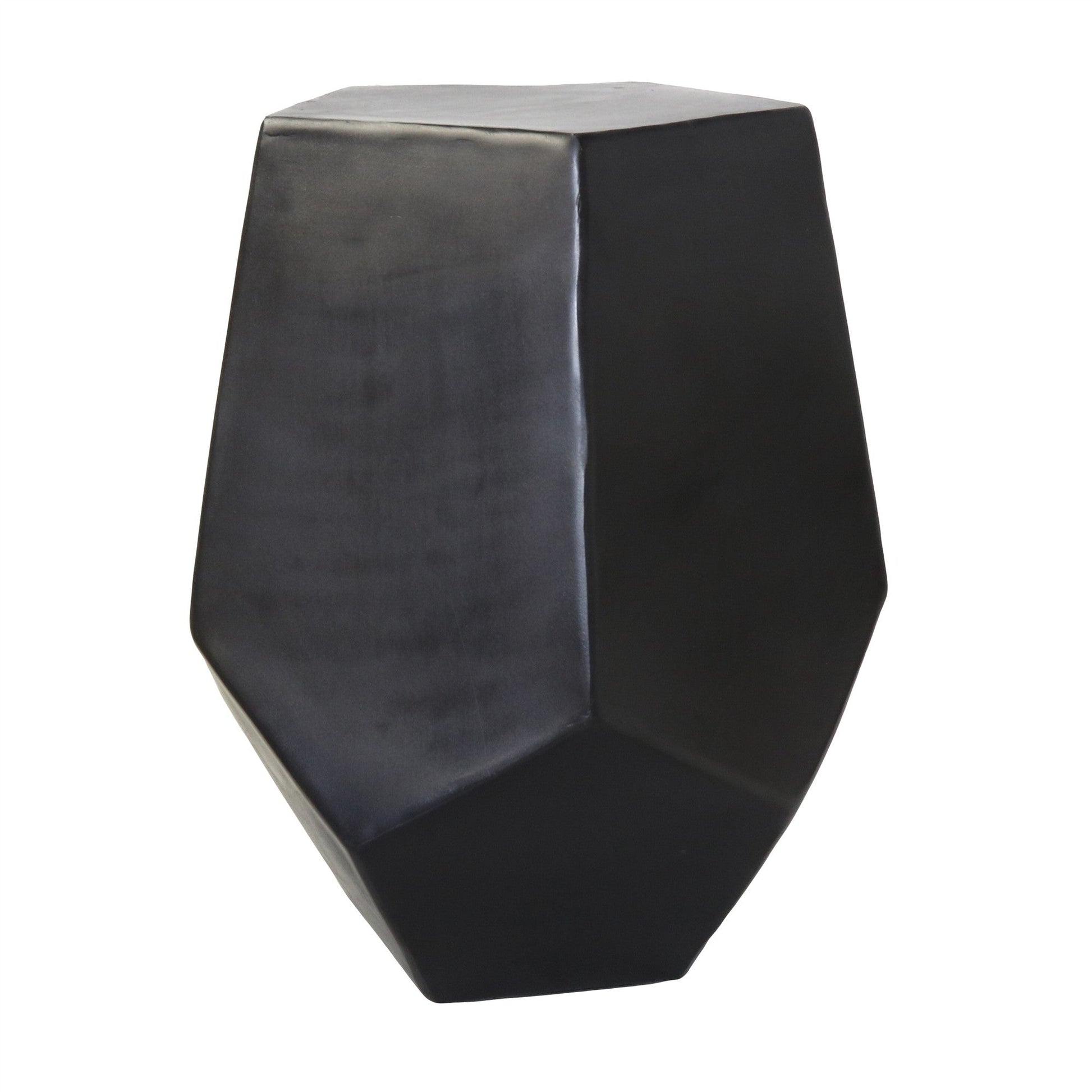 HomeRoots Cast Aluminum Hexagonal Drum Table
