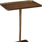 HomeRoots Cast Aluminum Side Table With Gold Finish