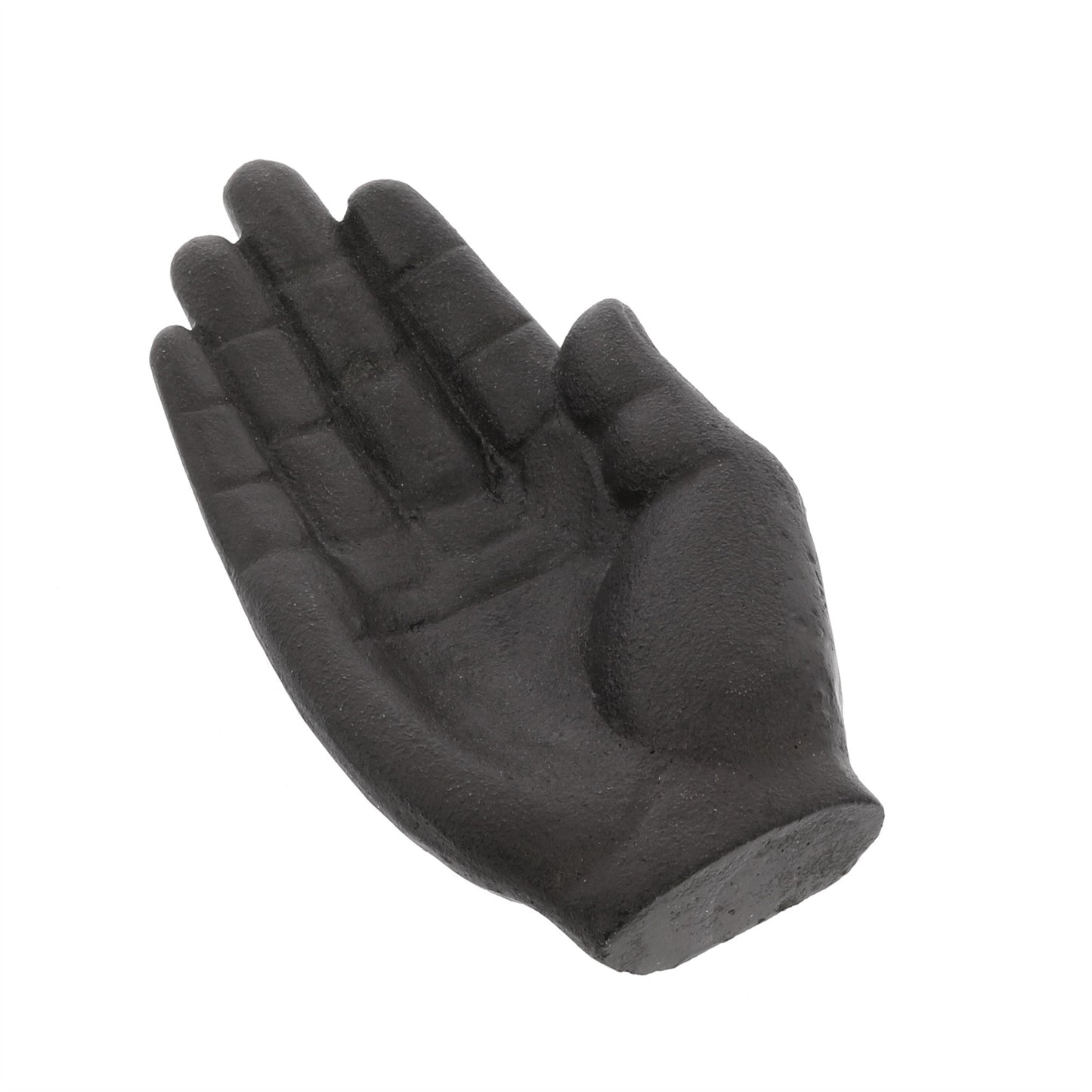 HomeRoots Cast Iron Hand Shaped Sculpture in Black Finish