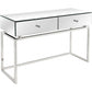 HomeRoots Chic Console Table in Silver Finish