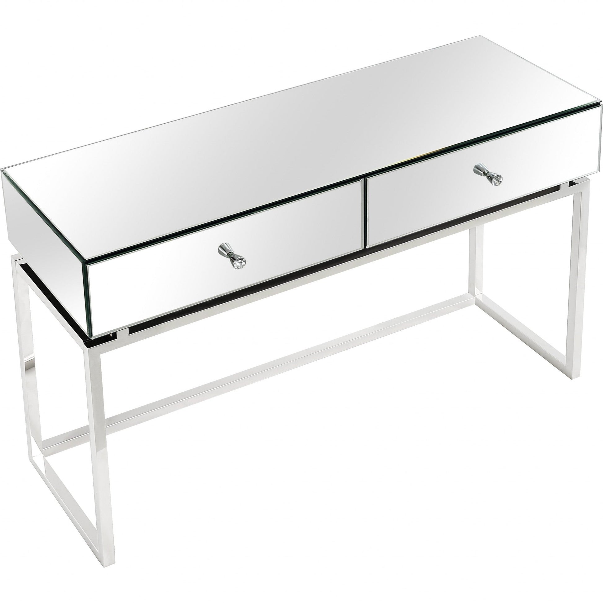 HomeRoots Chic Console Table in Silver Finish