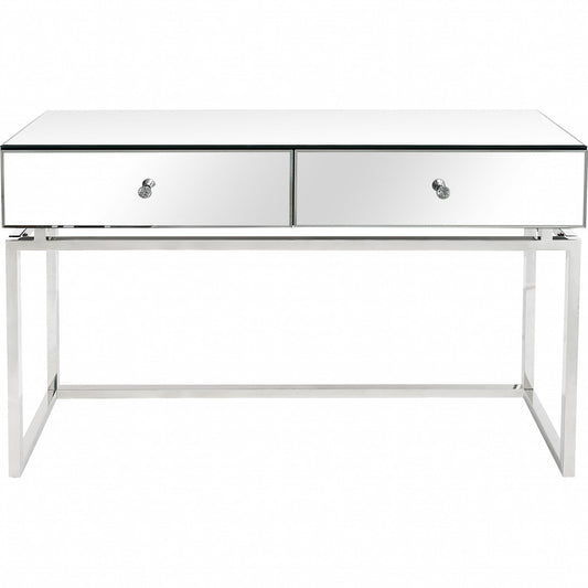 HomeRoots Chic Console Table in Silver Finish