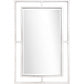 HomeRoots Chic Mirror And Console Table in Silver Finish
