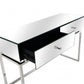 HomeRoots Chic Mirror And Console Table in Silver Finish