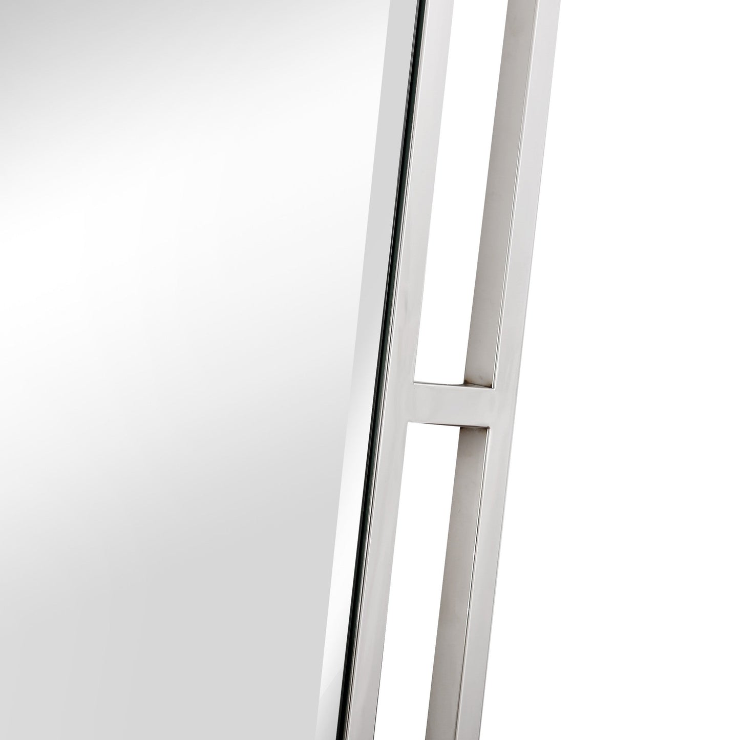 HomeRoots Chic Mirror And Console Table in Silver Finish