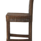 HomeRoots Chocolate Wicker Rattan Counter Stool