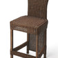 HomeRoots Chocolate Wicker Rattan Counter Stool
