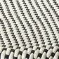 HomeRoots Classic Black And White Rattan Bar Stool