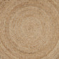 HomeRoots Classic Simple Natural Jute Area Rug